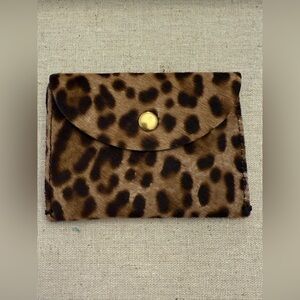 💛JCREW LEOPARD PRINT COIN PURSE💛
